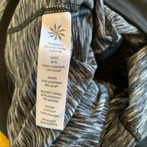 Athleta Space Dye Contender Skirt Capri Leggings XS - Picture 7 of 7